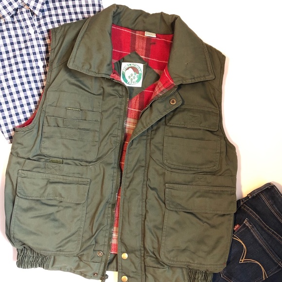 appalachian trail Jackets & Blazers - Vintage | cargo | fleece lined | green vest small
